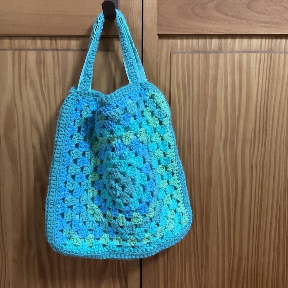 Granny Square Crochet Tote